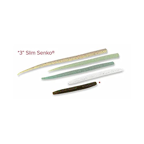 Yamamoto 3" SLIM SENKO WATERMELON W/ BLACK & RED FLAKE (10 PACK) - Image 2