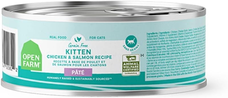 Open Farm Kitten Chicken & Salmon Pate Wet Cat Food - 150G - Image 1
