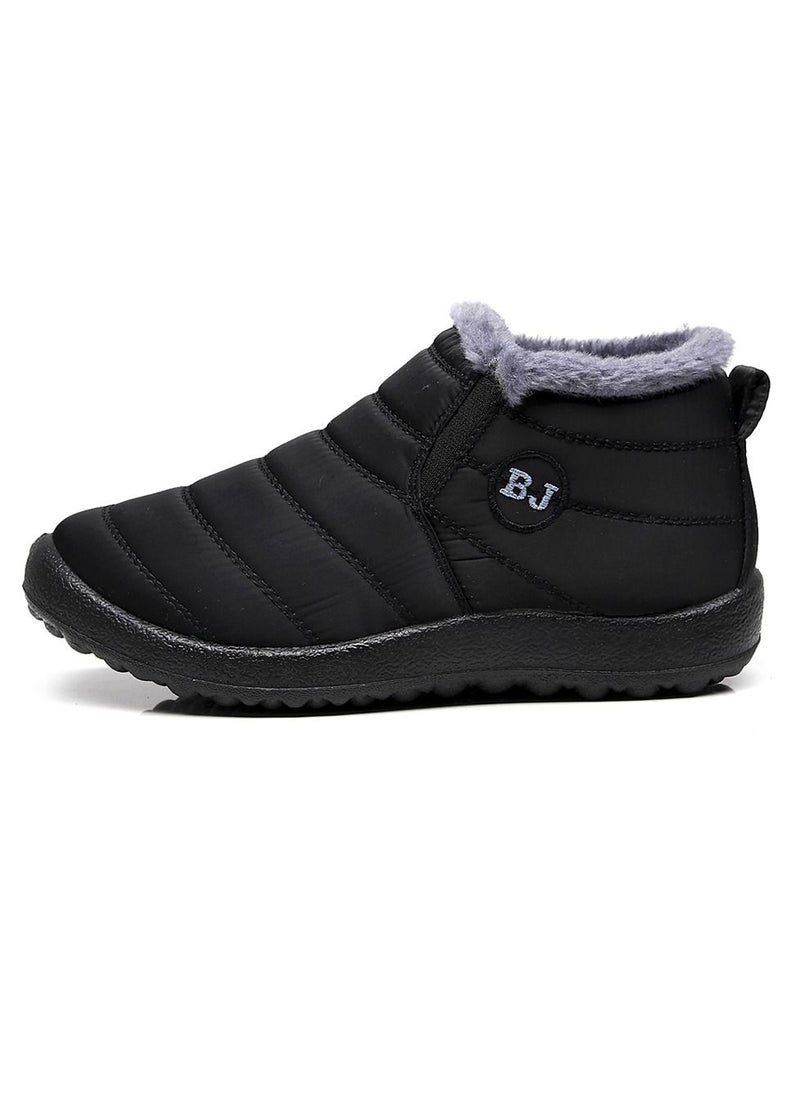 Bj - Ankle Boots Thermal Slip On Casual Footwear for Men Black - Image 1
