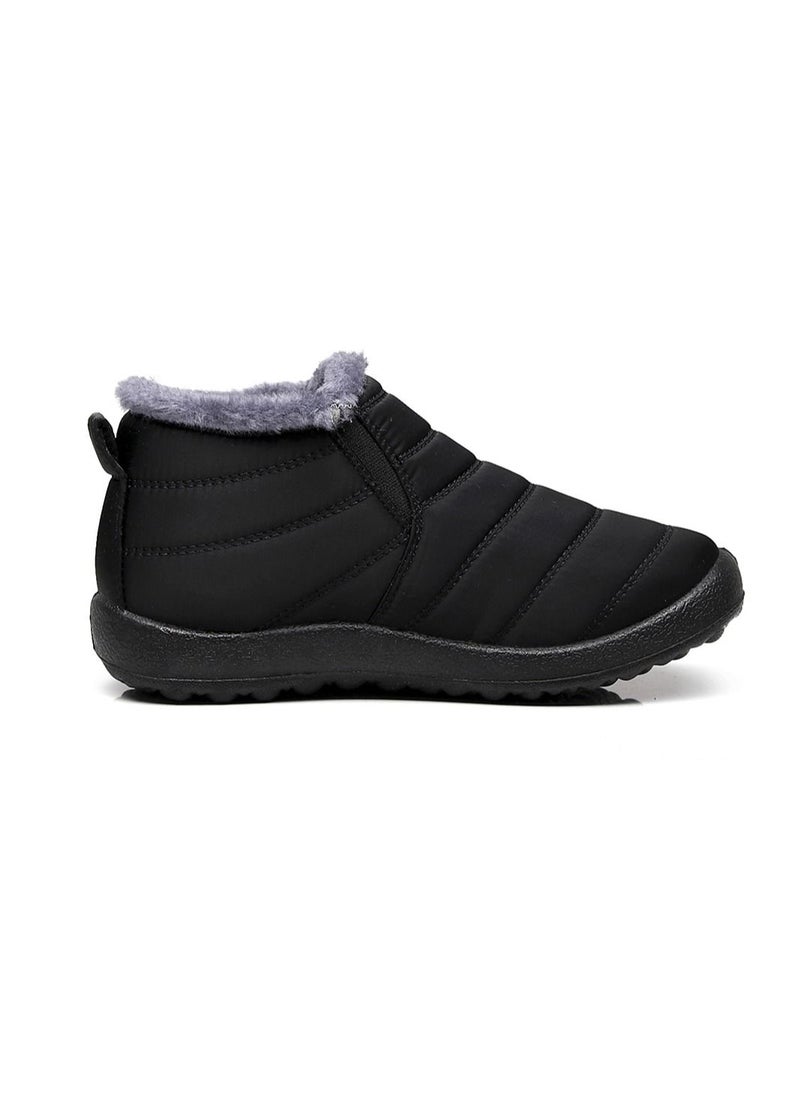 Bj - Ankle Boots Thermal Slip On Casual Footwear for Men Black - Image 1