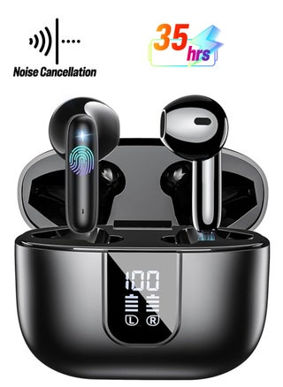 Wireless Earbuds Bluetooth 5.4, in Ear buds 6 Mic ENC Noise Cancelling for Clearer Call, Earphones Deep Bass Stereo, LED Power Display 35H Playtime IP7 Waterproof Sport Headphones for Android iOS Coal ﻿ - pzsku/ZA1A1EBF419D0ABFE705EZ/45/1741330443/168bf25e-8260-4554-bf2e-cc61974b6306