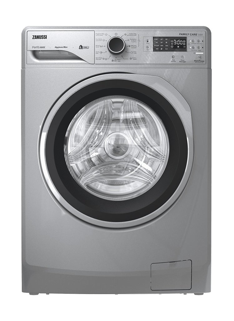ZANUSSI Zanussi Perlamax Washing Machine, 8 Kg, Silver - ZWF8240SX5 