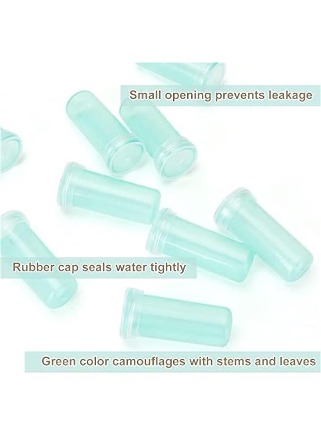FYLX 200  Mini Floral Water Tubes for Flower Arrangement Milk and Cutting Green 16 Inch Flower Vials - Image 2