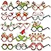 HOWAF Christmas Glasses, 30 Pieces Christmas Party Glasses Frames, Christmas Party Favors Eyeglasses for Kids, - Image 2