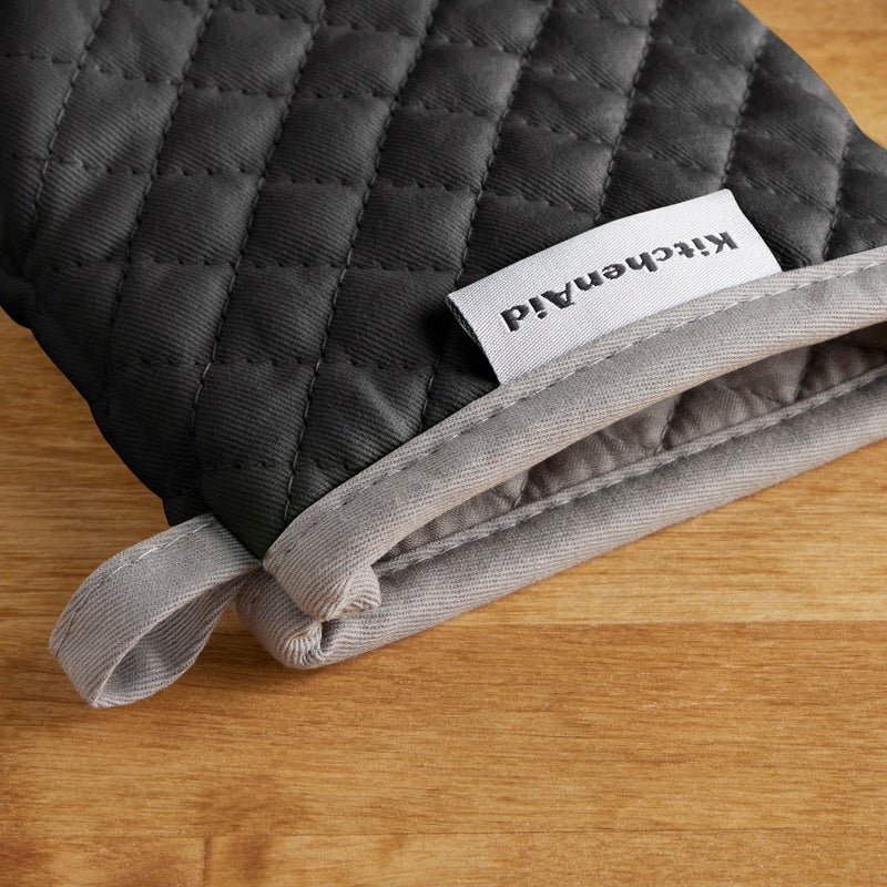 KitchenAid Asteroid Mini Oven Mitt  5.5""x8""  Black - Image 4