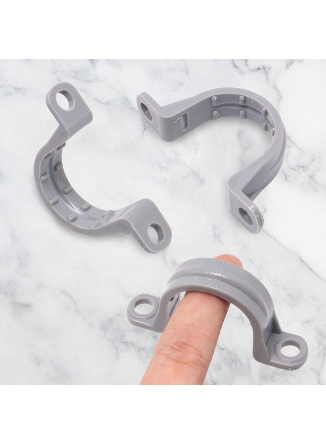 BENLIUDH 3/4 Inch PVC Pipe Strap, 2-Holes Conduit Pipe Clamps Plastic Pipe Supports (20 Pcs) - Image 2