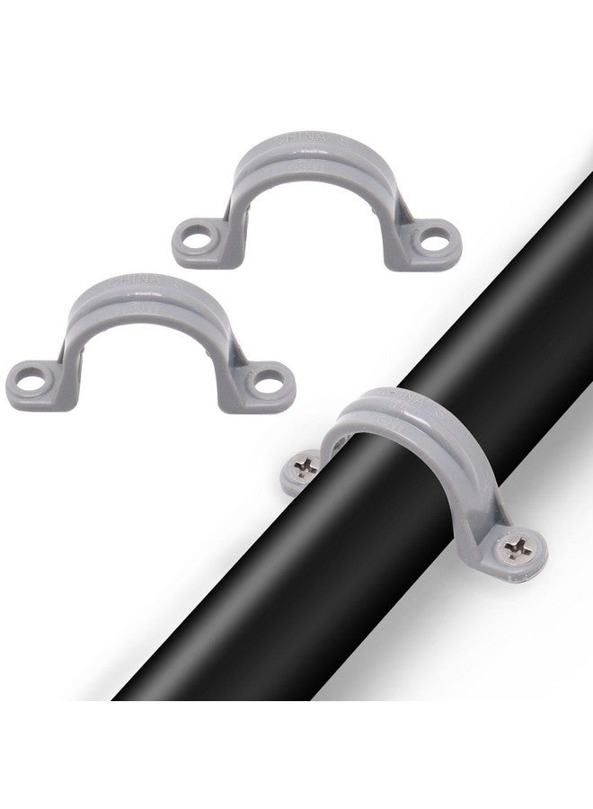 BENLIUDH 3/4 Inch PVC Pipe Strap, 2-Holes Conduit Pipe Clamps Plastic Pipe Supports (20 Pcs) - Image 3