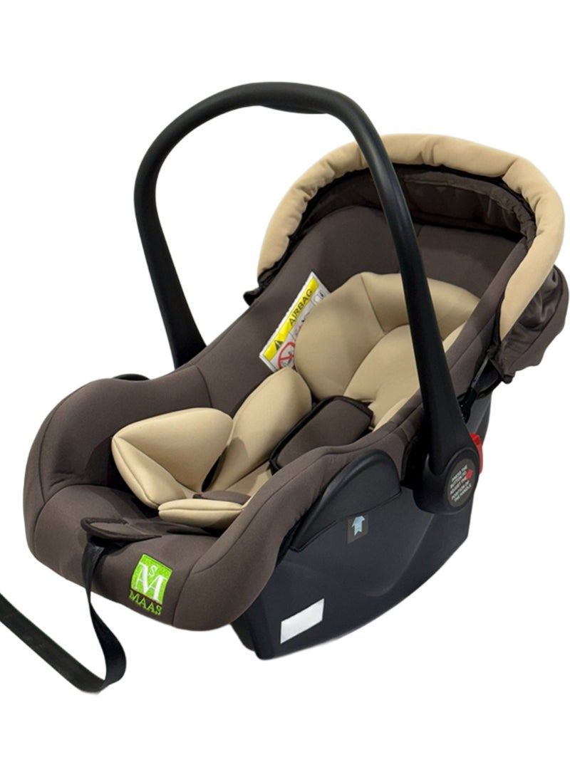 MAAS Portable Baby Car Seat Padded Soft Material Three Point Harness Ergonomic Design with Carrier Washable from Birth to 15 Months - Image 3