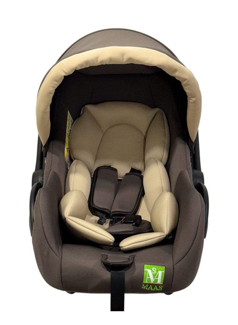 MAAS Portable Baby Car Seat Padded Soft Material Three Point Harness Ergonomic Design with Carrier Washable from Birth to 15 Months - Image 4