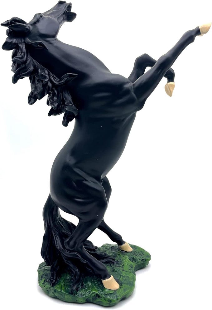 JUMPING HORSE METAL STATUE FOR WEALTH INCOMESHINING AND BRIGHT FUTURE TABLE TOP FIGURINE FOR LIVING ROOMOFFICEBEDROOMDECORATIVEFENG SHUI ANIMAL SHOWPIECE FIGURINES STANDING HORSE