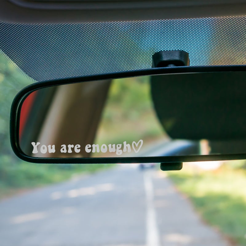 6 pcs Car Rear View Mirror Decals Car Stickers Automotive Mirror Decals for Women - Image 4