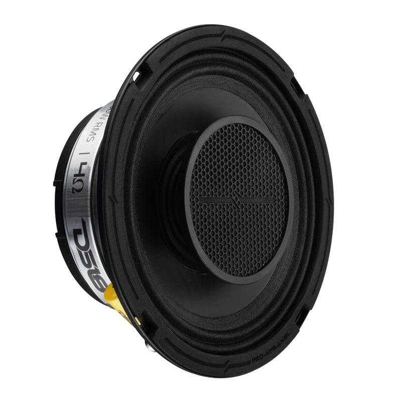 DS18 PRO-HY6.4MSL 6.5" Shallow Hybrid Mid-Range Car Audio Loudspeaker with Built-in Driver and Grill Included 300W Max 150W RMS 4 Ohms (1 Speaker) - Image 2