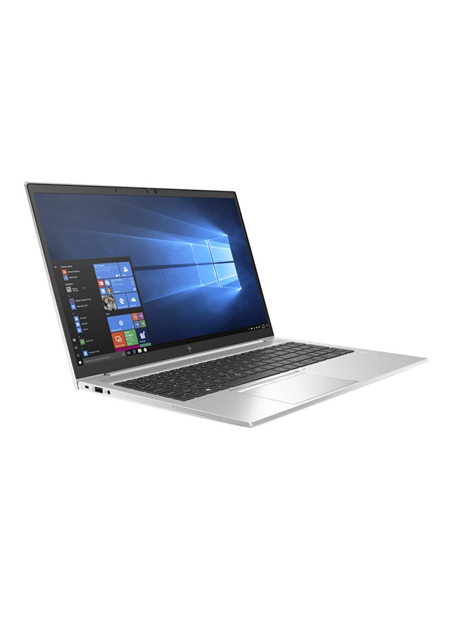 HP لابتوب إيليت بوك 850G7 بشاشة مقاس 15.6 بدقة كاملة الوضوح ومعالج كور i5-10210U وذاكرة رام سعة 8 جيجابايت ومحرك أقراص SSD سعة 256 جيجابايت وبطاقة رسومات إنتل فائقة الوضوح الإنجليزية/العربية فضي - Image 1