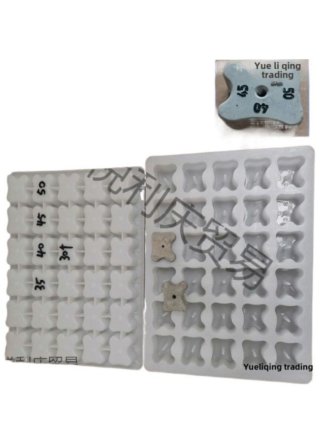 Plum Blossom Cushion Block Mould Cement Bar Reinforced Cushion Bar Concrete Body Cement Inner Brace Plastic Mould Cushion Block Mould-Size:Plum Blossom 30/1 Out 48 - Image 2