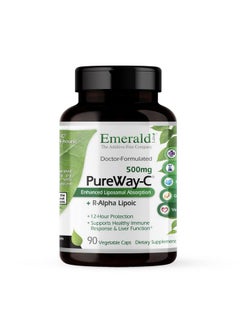 Emerald Laboratories Emerald Labs Pureway C 500Mg Dietary Supplement With Vitamin C And Ralpha Lipoic Acid For Healthy Immune System And Liver Function 90 Vegetable Capsules  - Image 2