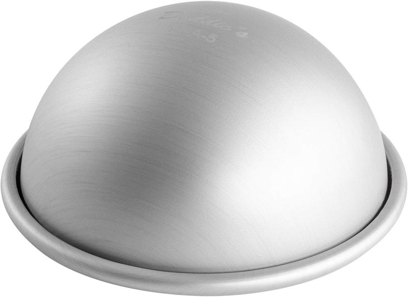 Fat Daddio's قالب كعكة فاط ديديو نصف كروي، 5 × 2.5 بوصة، فضي - Image 1