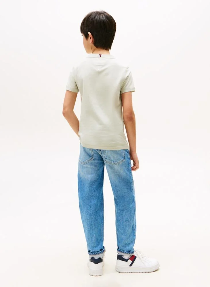 تومي هيلفيغر Kids Essential Crew Neck T-Shirt