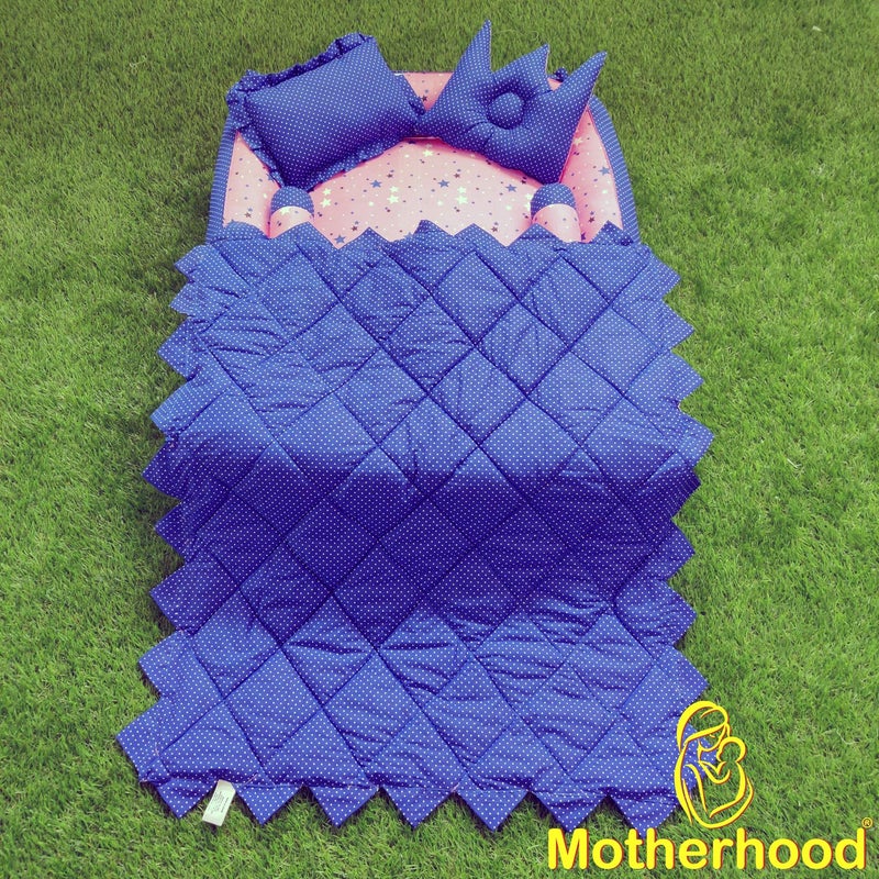 MOTHERHOOD MOTHERHOOD Box Baby Tub Bed with 4 pc Baby Pillow and 1 Large Baby Blanket Luxury UltraSoft Comfortable Baby Mattress Bed Sleeper Bedding Set coSleeper for Newborn to ToddlersZ Pink D - Image 3
