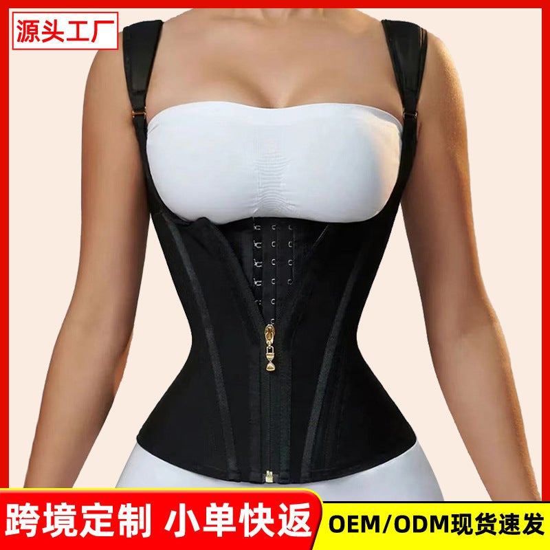 Short Waist-Cinching Vintage Body Shaper Direct From Manufacturer Corset Waist Trainer Shapewear Top - Image 3