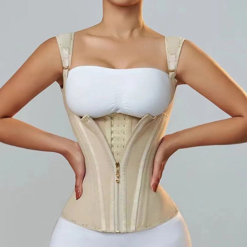 Short Waist-Cinching Vintage Body Shaper Direct From Manufacturer Corset Waist Trainer Shapewear Top - Image 2