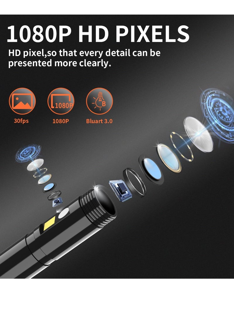 Milatech Dual Lens Endoscope Camera with 4.3" Screen, 16.5FT IP67 Waterproof Flexible Borescope, HD Industrial Sewer/Plumbing/Auto Inspection Camera with LED Lights – Ideal Gadget Gift for Men/Dad/Husband  - Image 3