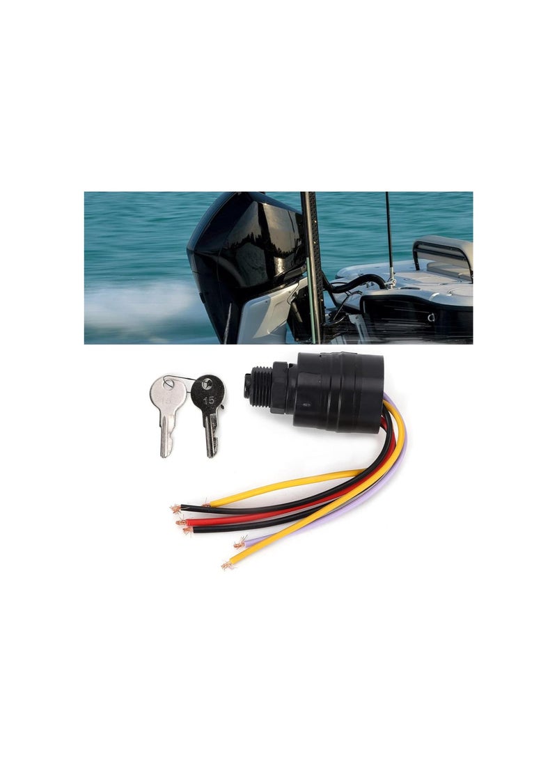 Generic - Ignition Starter Switch with Key, 6 Wire MP41070?2 17009A2 for Marine Boat Most Outboard Motors - Image 1