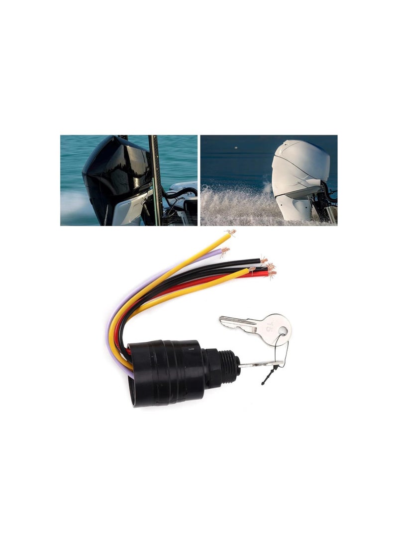 Generic - Ignition Starter Switch with Key, 6 Wire MP41070?2 17009A2 for Marine Boat Most Outboard Motors - Image 1