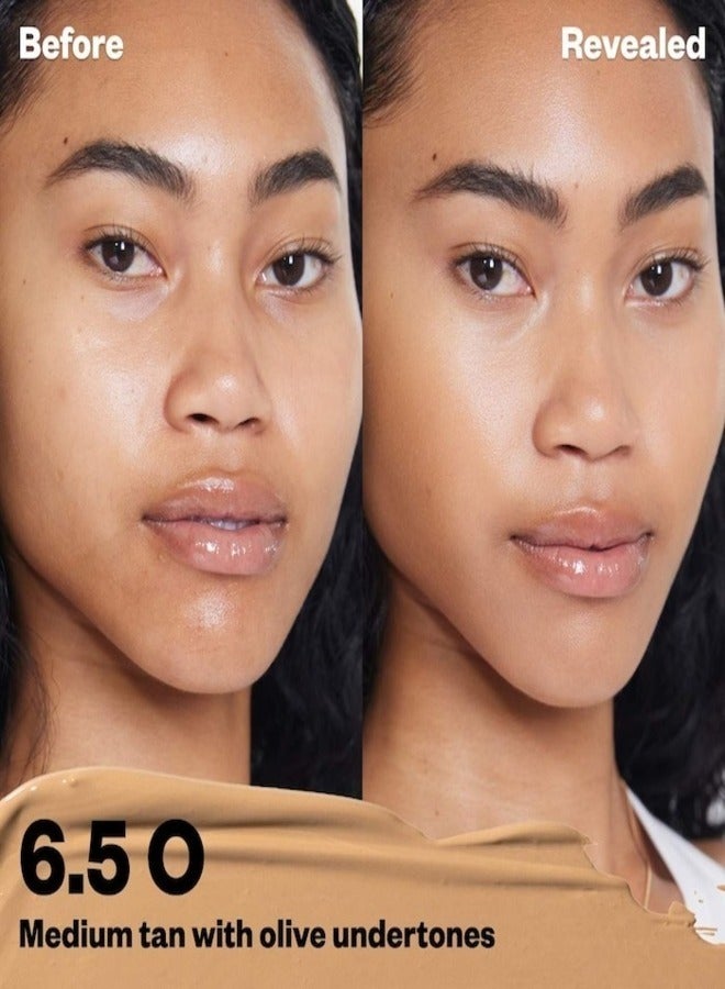 Kosas Revealer Super Creamy & Brightening Concealer with Caffeine & Hyaluronic Acid, Tone 6.5 O - Tan With Olive Undertones 5g - Medium to Full Coverage - Image 2