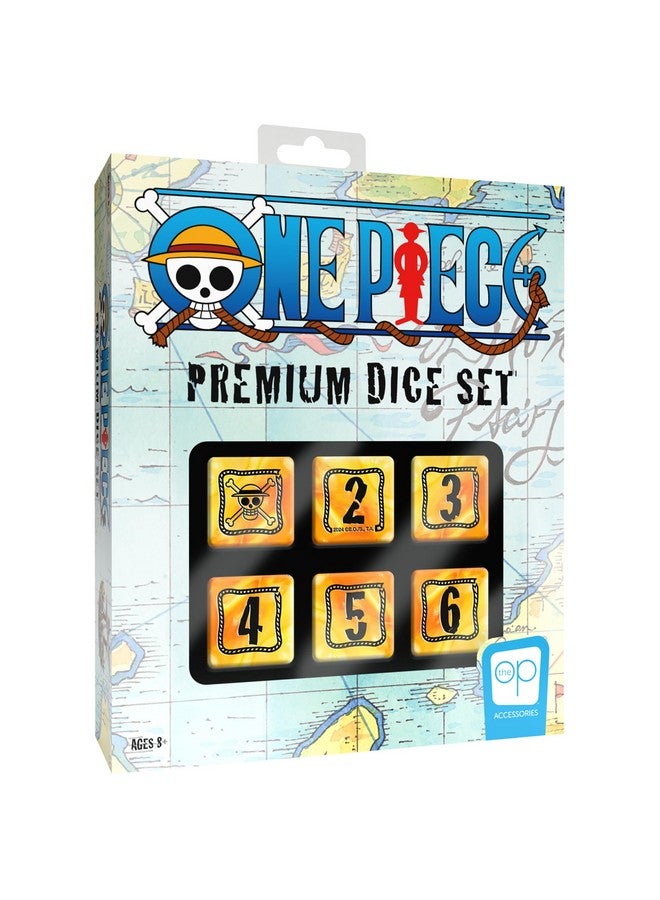 USAopoly One Piece Premium Dice Set, Custom Dice with Collectible Monkey D. Luffy Tin Case, Based on The Japanese Manga and Anime Series, Officially Licensed Eiichiro Oda & Shueisha Collectible & Merchandise  - Image 1