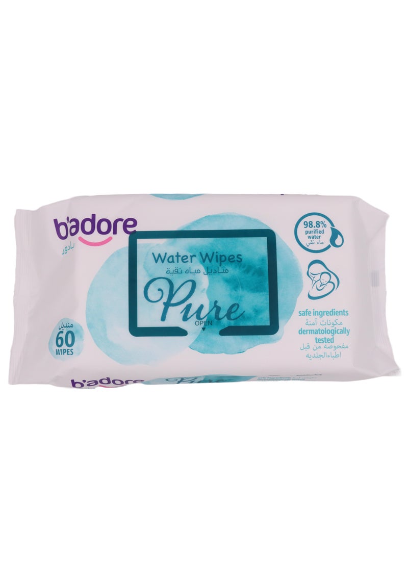 b'adore مناديل مائية للأطفال نقية - Image 1