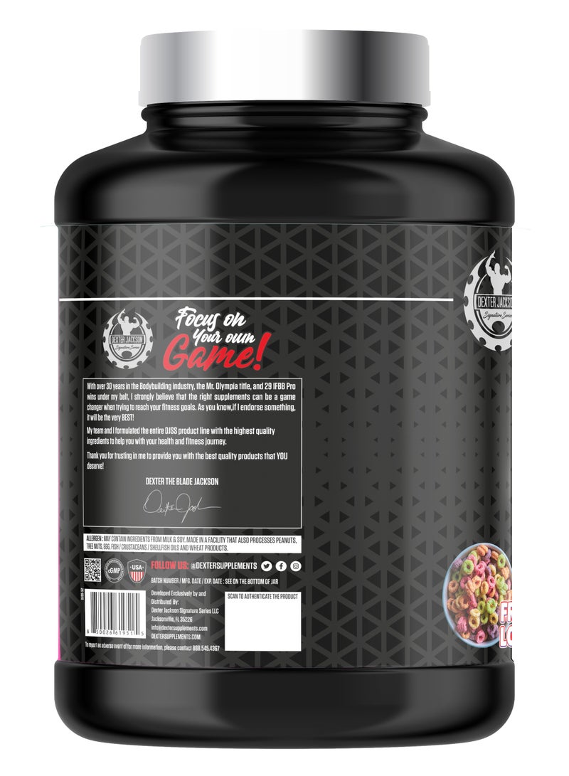 DEXTER JACKSON Black Series Isolate & Hydrolyzed Whey Protein 5 Lbs (76 Servings) - High Protein Supplement for Muscle Growth & Recovery (Froot Loops) - Image 2