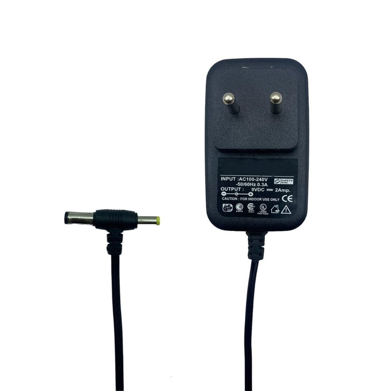 Upix 9V 2A Power Adapter (with DC & Sony Pin),Power Supply AC Input 100-240 V Toy Cars, CCTV Cameras, Routers, Cordless Phones Set Top Boxes, Wireless Devices, POS Machines, Electronic Gadgets - Image 1