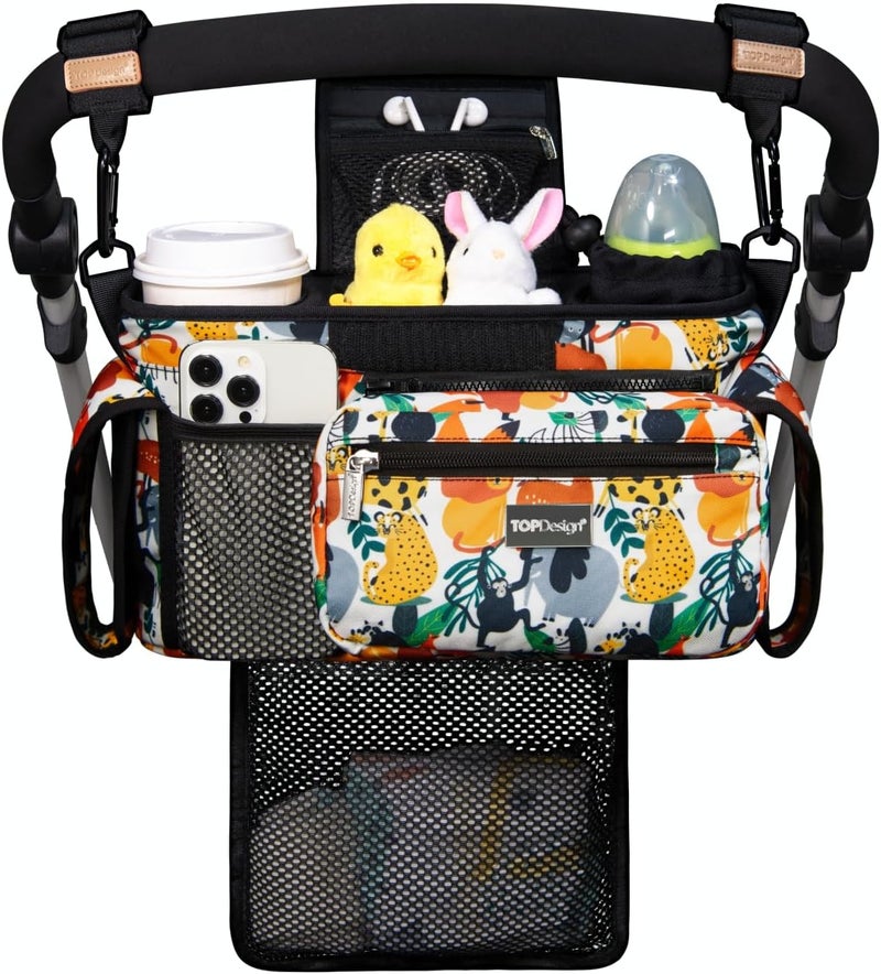 TOPDesign Universal Baby Stroller Organizer with Detachable Mesh Bag - Image 1