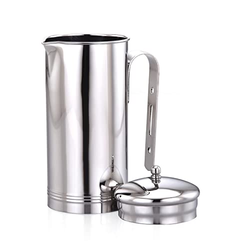 Expresso Anukul Olive Oil Can Stainless Steel Oil Dispenser Pot Leak Proof Edible Oil Salad Dressing Storage with Lid for Kitchen Cooking Restaurant BBQ (AK-700ML) - Image 2