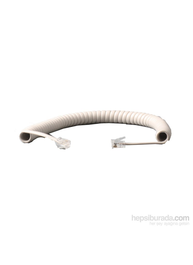 ELBA S-Link Telephone Handset Spiral Gray Cord Cord 