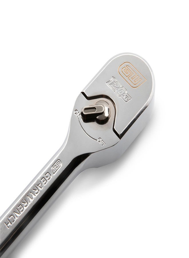 GEARWRENCH 1/2" Drive 120XP Full Polish Chrome Teardrop Ratchet | 81304XP - Image 4