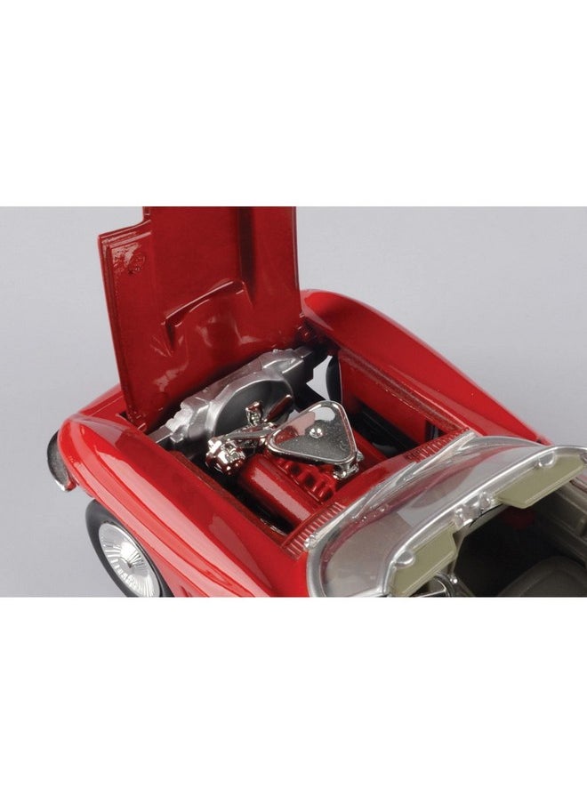 Motor Max 1967 Chevy Corvette, Red - Motormax 73224 - 1/24 Scale Diecast Model Toy Car  - Image 5