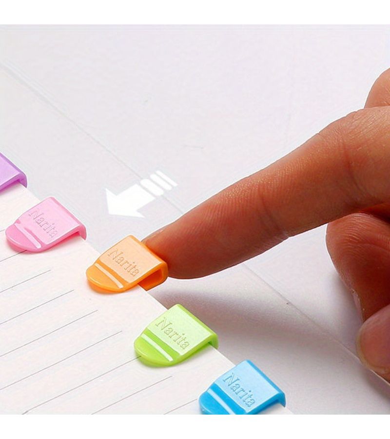 20Pcs Plastic Mini Clips Color Office Notebook Label Folder Organizer - Image 3