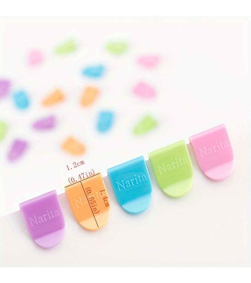 20Pcs Plastic Mini Clips Color Office Notebook Label Folder Organizer - Image 4