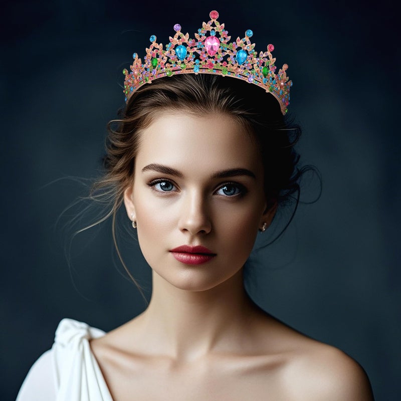 Kamirola - Queen Crown and Tiaras Princess Crown for Women Crystal Headbands for Bridal, Princess for Wedding and Party - Image 4