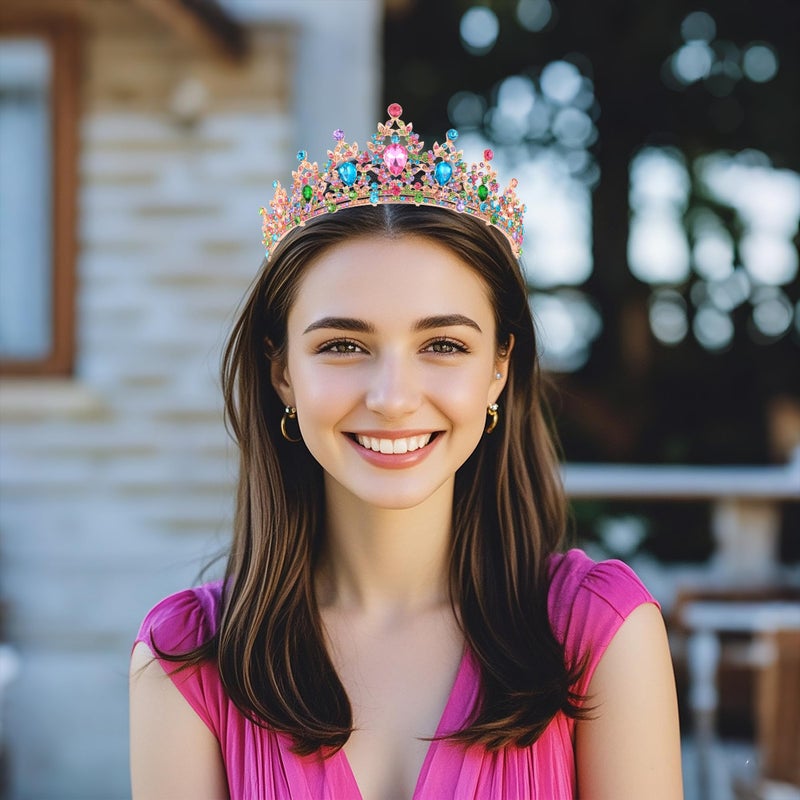 Kamirola - Queen Crown and Tiaras Princess Crown for Women Crystal Headbands for Bridal, Princess for Wedding and Party - Image 2