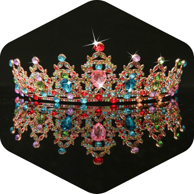 Kamirola - Queen Crown and Tiaras Princess Crown for Women Crystal Headbands for Bridal, Princess for Wedding and Party - Image 1