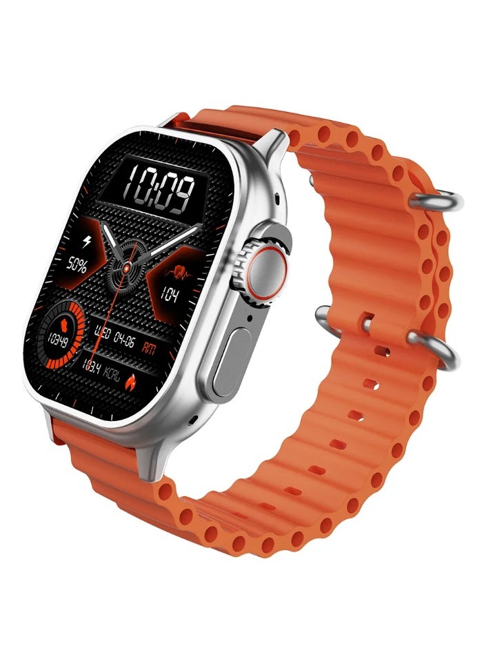 Smart Watch  Orange | Advanced Technology & Stylish Design- mix