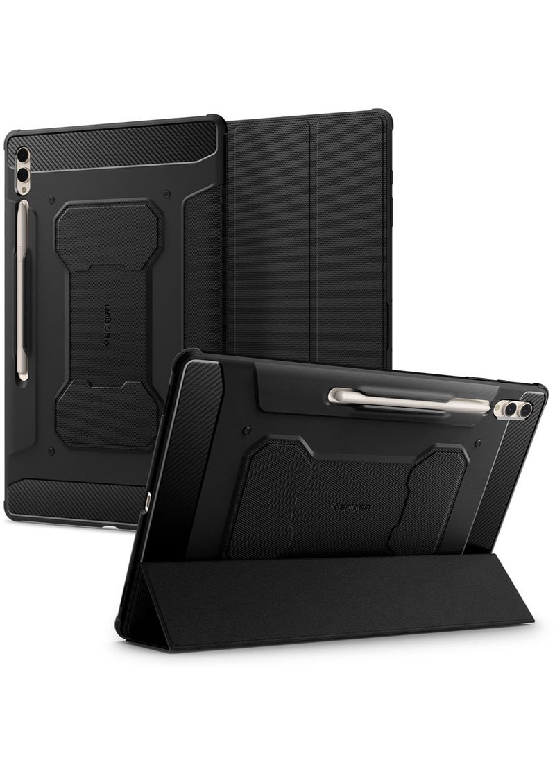 Spigen Rugged Armor Pro Samsung Galaxy Tab S9 Ultra / Galaxy S8 Ultra Case Cover 14.6 inch with S Pen Holder - Black  - Image 1