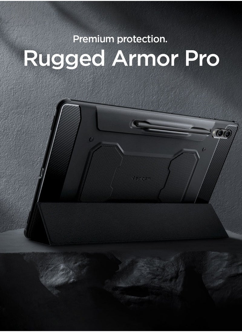 Spigen Rugged Armor Pro Samsung Galaxy Tab S9 Ultra / Galaxy S8 Ultra Case Cover 14.6 inch with S Pen Holder - Black  - Image 2