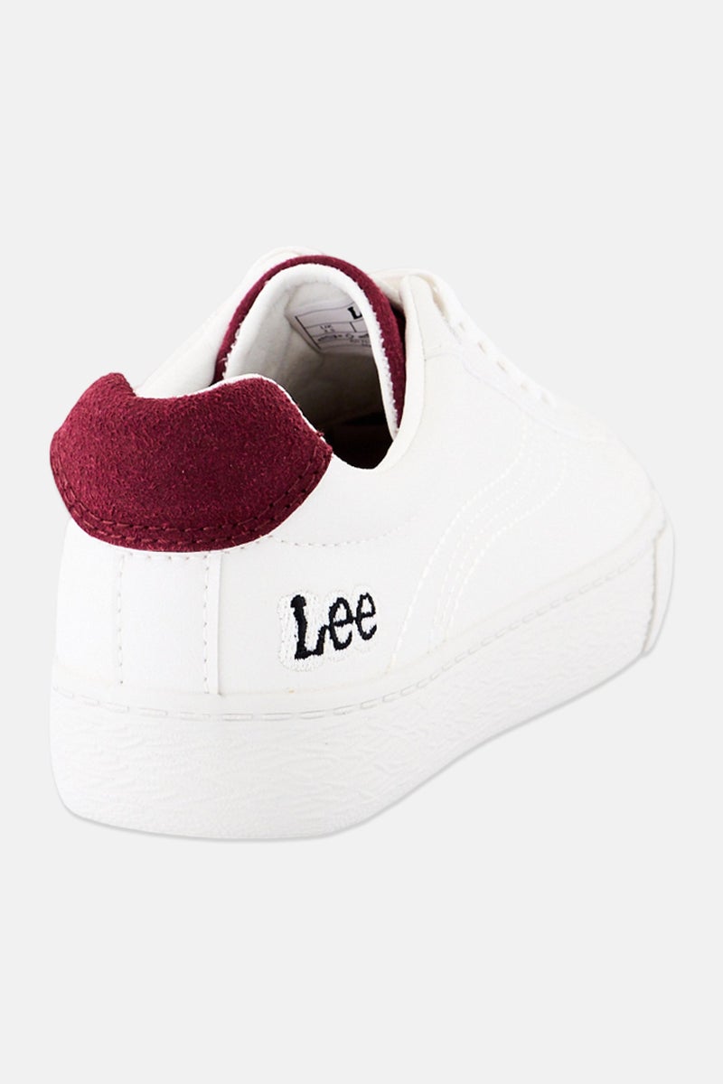 LEE Women Maddy Lace Up Casual Shoes, Off White - Image 3