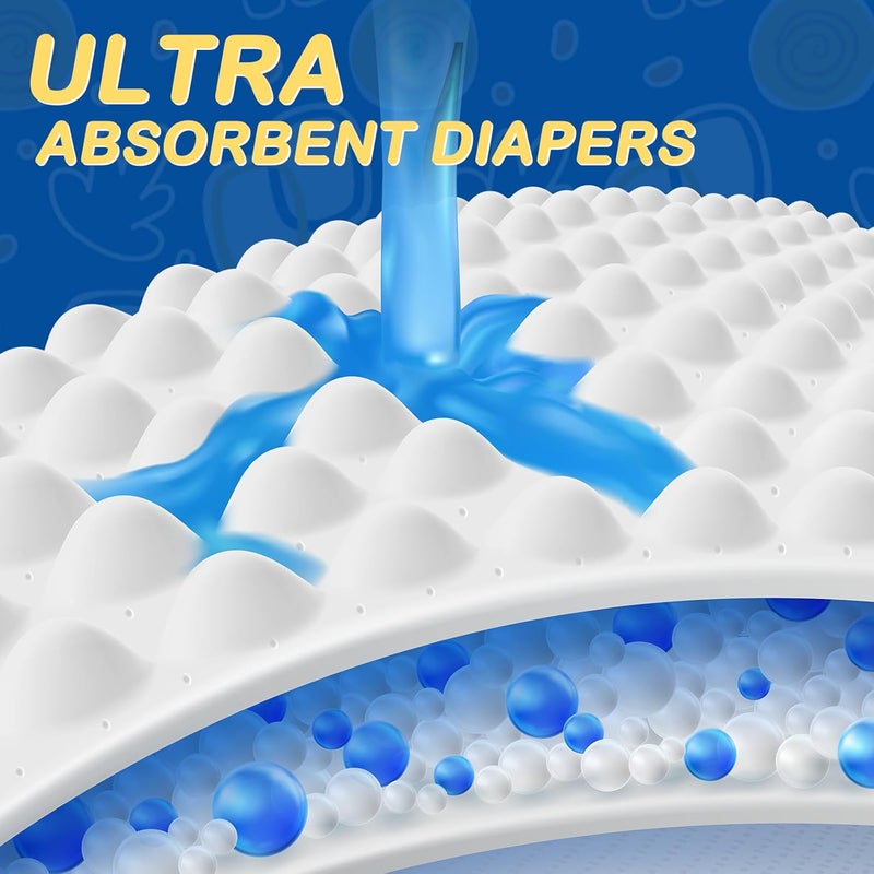 Pet Soft Dog Diapers Female Disposable Doggie Diapers with Wetness Indicator, Puppy & Cat Diapers Super Absorbent, Fit for Female Dog in Heat or Incontinence, 30pcs (XXS, Mixed) - Image 3