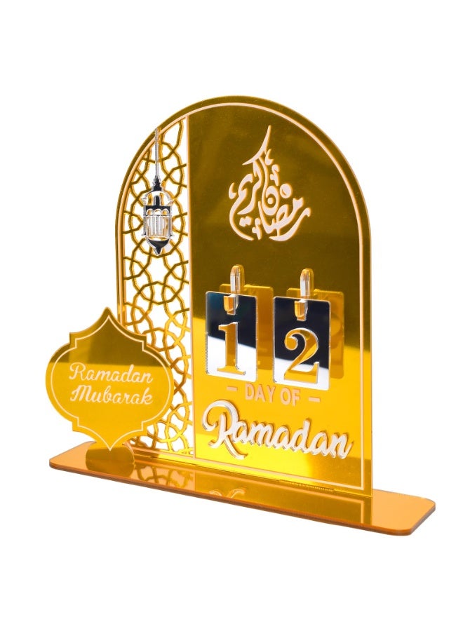 تشيلور تقويم رمضان، تقويمات العد التنازلي الأكريليكية، ديكورات رمضانية للمنزل، تقويمات العد التنازلي الأكريليكية، هدايا زينة رمضان، 30 يومًا حتى العيد - Image 1