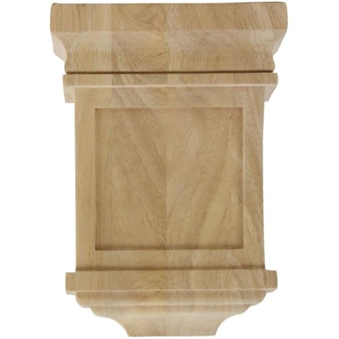 COR05X03X07SFRO 5-INCH W X 3-INCH D X 7-INCH H SANTA FE CORBEL, RED OAK - Image 2