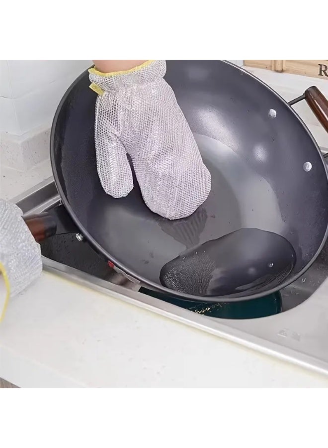 Reusable Wire Kitchen Cleaning Gloves – Heavy-Duty Scrubbing Gloves for Dishes, Cups, and Utensils - Image 4